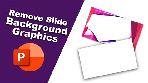 How to remove background graphics in powerpoint