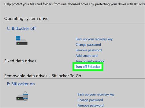 How to remove bitlocker in windows 10.  Unlock your drives and disable en...