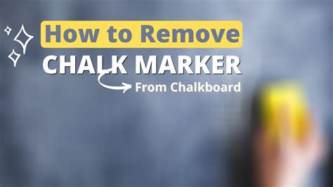 How to remove chalk marker - YouTube