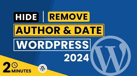 How to remove date from WordPress Post - Proven in 2024