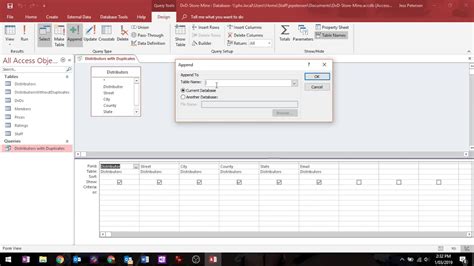 How to remove duplicates in access query