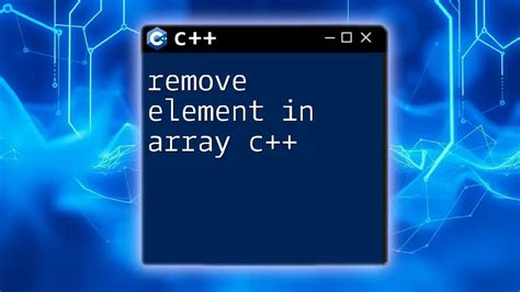 How to remove element in array.  So, if you have an array named arr, in or...