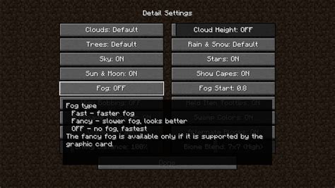 How to remove fog in Minecraft 1 19 update 