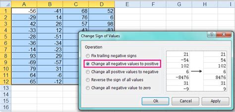 How to remove negative sign from numbers in Excel? - ExtendOf…