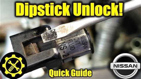 How to remove nissan transmission dipstick. Easily remove dipstick from Transmission without breaking it. Also make sure you are not overfilling. 
