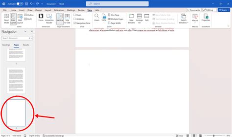 How to remove page in ms word