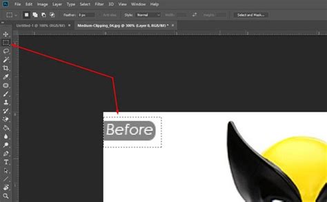 How to remove rectangular marquee in photoshop