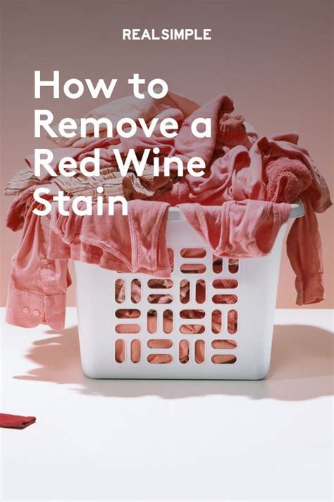 How to remove red wine from clothes. Mix 2 cups of warm water and a tablespoon of distilled white vinegar in a glass bowl. Dip a clean dishcloth in the stain remover and blot the red wine stain until it dissolves. Blot up the diluted red wine and vinegar with paper towels. Use a damp dishcloth to rinse the area and let the carpet air dry. 