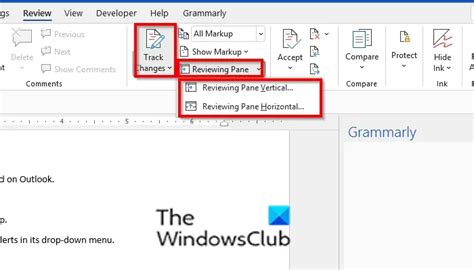 How to remove review in word