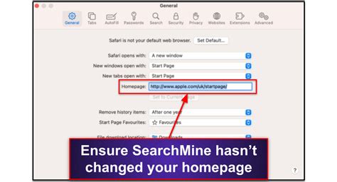 How to remove searchmine from safari.  You get weird things on your device...