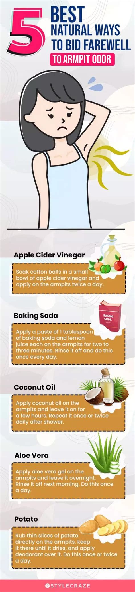 How to remove smell in armpit