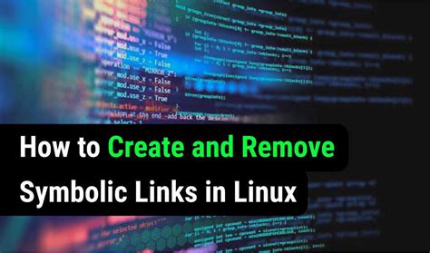 How to remove symbolic link in linux