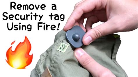 How to remove tags from clothing with magnet. There are a few approaches to remove the H&M security tag magnetic things, but I choose lighter to burn it instead of using forks, scissors, driving screws e... 