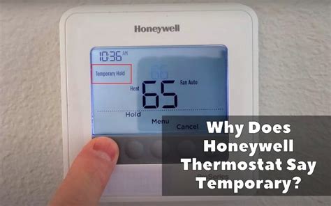 Conclusion. If you need to take a temporary hold off your Honeywell thermostat, there are a few easy steps you can follow. First, find the “Hold” button on your thermostat and press it. This will put the thermostat into Hold mode and the display will read “Hold.”. You can then use the + or – buttons to adjust the temperature up or .... 