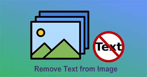 How to remove text in image