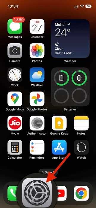 How to remove the Home Screen Search Button on iOS 16