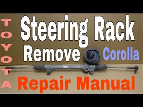 How to remove toyota corolla steering rack 2007-2014 - YouTube