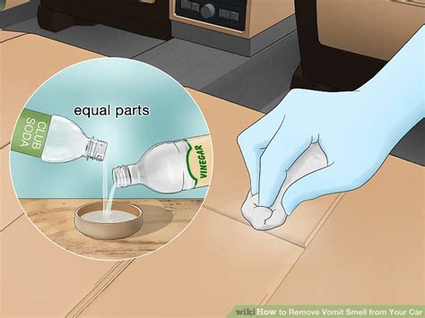 How to remove vomit smell in car