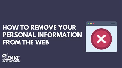 How to remove your personal information from the internet. Get started. How to remove personal information from the internet? In short, do the following to remove your info from the internet: Opt out of data broker sites and people search sites. Remove your … 