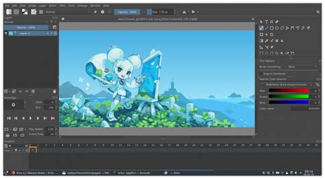 How to render animation in krita