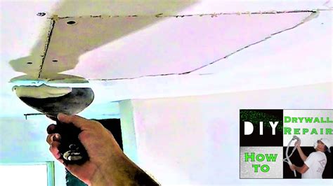 How to repair a drywall ceiling hole fast and easy!