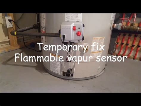 How to replace a flammable vapor sensor on RHEEM water heater. 