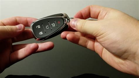 How to replace key fob battery. Jul 23, 2023 · 1. Push and hold the tab on the back of the key fob. If you're looking at the side with the lock and unlock buttons, flip the key fob over. You should see a small tab close to the keyring end. [1] Be sure to try this method first if your key fob isn’t working; you shouldn't have to replace it entirely. 2. 