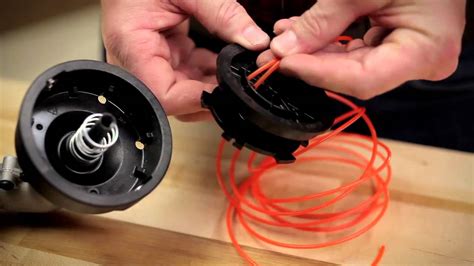 How to replace the string in a weed eater. How to String an Auto-Feed Weed Eater. Step 1: Remove the Cap. Step 2: Remove the Spool. Step 3: Discard Old String. Step 4: Insert String Into Spool. Step 5: Wind New String. Step 6: Reinsert the Spool. Step 7: Cut Excess Wire. Step 8: Put the Cap Back On. 