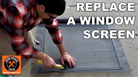 How to replace window screens. I show you how to remove a screen from a modern vinyl single hung window. Also good for a double hung window.Amazon Links:Window Screen Roller Tool: https://... 