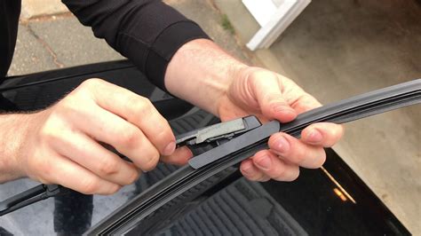 How to replace wiper blades. Hold your thumb firmly on the front of the adaptor, raising the back end up. 7. Align the side arm tabs with the side tabs on the back end of the adaptor, and raise the blade into the underside of the arm. 8. Rotate the blade up until the tip … 