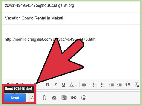 Oct 29, 2021 · How to reply to craigslist postings Click “Reply.”. A window with response options will appear. Make sure the response address is highlighted and copy it to your clipboard. Now open your email program and start a new message. Paste the response address into the “To” field. . 