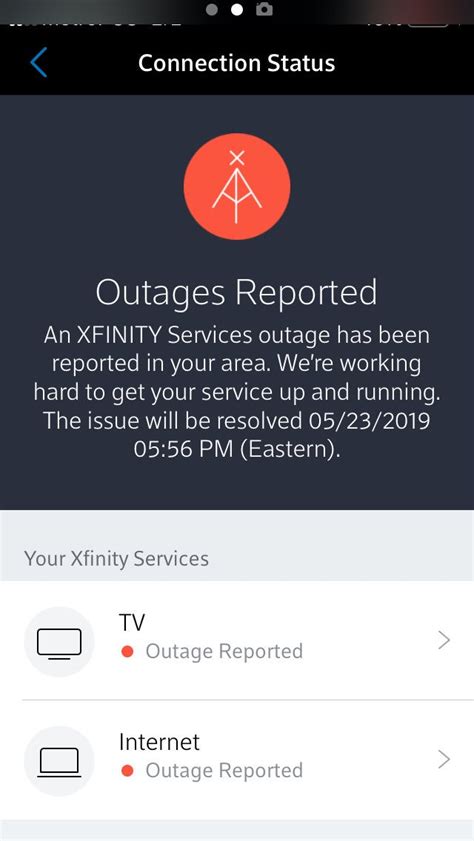  The chart below shows the number of Comcast Xfinity reports we have received in the last 24 hours from users in Fort Lauderdale and surrounding areas. An outage is declared when the number of reports exceeds the baseline, represented by the red line. At the moment, we haven't detected any problems at Comcast Xfinity. . 