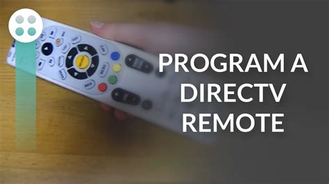 Program the DirecTV remote to your box automa