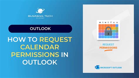 How to request calendar permissions in Outlook YouTube