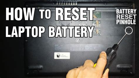 How to reset battery in laptop