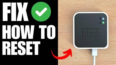 How to reset blink sync module.  Press and hold the reset button for about 10 seconds until the...