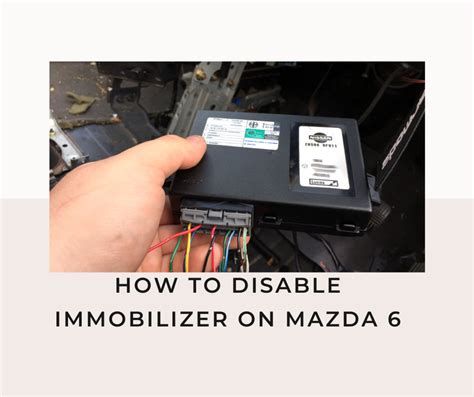 How to reset immobilizer 2005 mazda m6 owner manual. - Manuale generale di riparazione della gamma elettrica.
