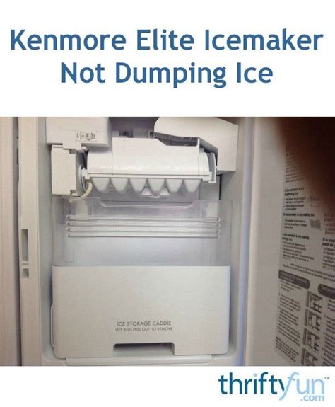 Manually Adjusting the Ice Maker. After turning off the ice maker, look for a wire arm on the side of the ice bin. According to the Kenmore manual, ice will only be made when the arm is in the lowered position. To make ice with the ice maker turned off, lower the arm, and it will stop producing ice if it is raised to the top of the bin ...