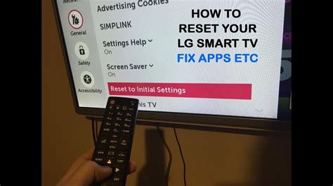 5 May 2020 ... If you are experiencing an issue with your Audio or Video, you can easily reset you're A/V to factory settings. · Press the Mute button on the .... How to reset lg tv to factory settings