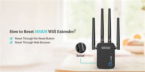 How to reset msrm us300 wifi extender