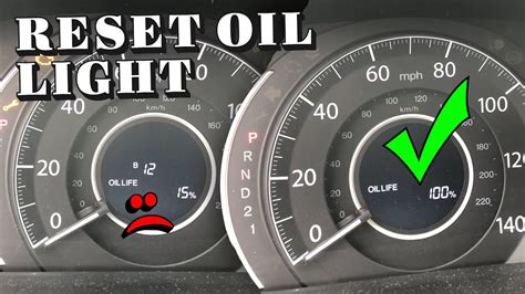 How to reset a 2008 Honda CRV oil life light