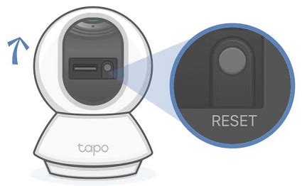 How to reset tapo camera.  Turn the camera back on with the original power ...
