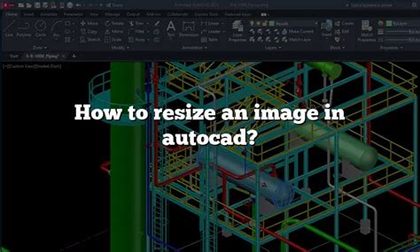 How to resize an image in autocad