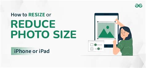 How to resize photo in ipad