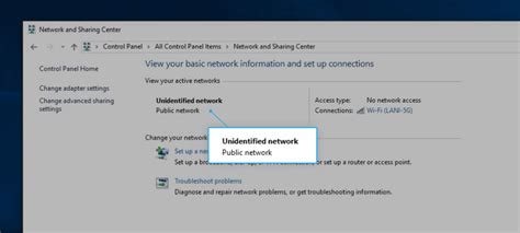 How to resolve unidentified network problem.  Simply restarting the network adapter...