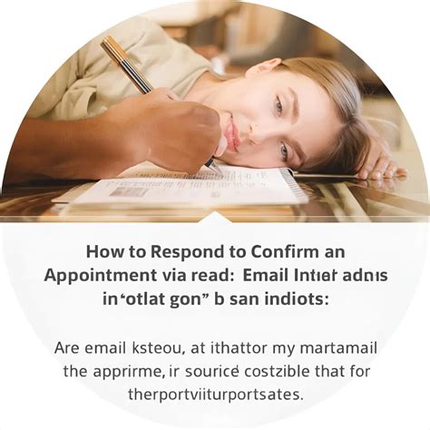 How to respond to confirm an appointment.  Learn how to reply to an ema...