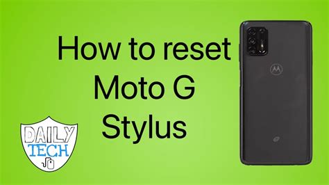 moto g stylus - Reset All Settings. Performing these steps resets all system settings (e.g. ringtones, sound settings, display settings, etc.) back to their default values. Personal data, such as downloaded apps and media (pictures, videos, music), aren't affected. From a Home screen, swipe up to access all apps. Navigate: Settings. System.. 