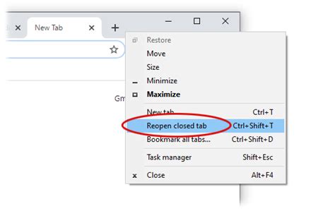 How to restore windows in chrome