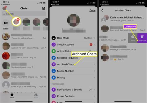 How to retrieve chat in messenger