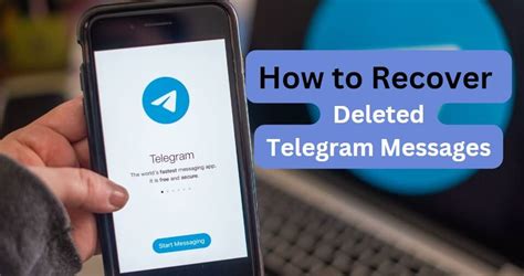 How to retrieve deleted messages in telegram